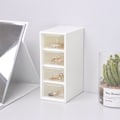 Miniatyrbillede 4 af 8: Desktop kosmetisk opbevaringsboks 4 skuffeenheder Beholderkasse Smal