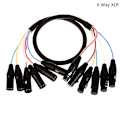 Miniatyrbild 1 av 8: 2 4 6 kanals 3-stifts XLR-kabel hane till hona Balanserad o förlängning C
