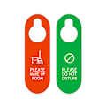 Miniatyrbillede 2 af 5: Please Do Not Disturb Sign Pendant Hotel Door Hanging Sign Doub