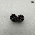 Miniatyrbillede 1 af 8: 1 sæt 1/64 model bilhjul med gummidæk Modificerede dele Ve B14 5Claws Red