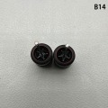 Pikkukuva 1 / 8: 1 set 1/64 mallin auton pyörät kumirenkailla muokatut osat Ve B14 5Claws Red