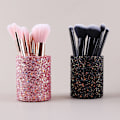 Miniatyrbillede 2 af 8: 1 stk Kvinder kosmetisk makeup børste opbevaring spand blyantholder O Black