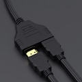 Miniatyrbilde 7 av 8: 1080P HDMI splitter adapter kabel 2 dobbel port Y splitter 1 i 2