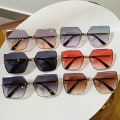 Pikkukuva 4 / 7: Vintage aurinkolasit naisille New Trend Large Frame Gradient Col A1