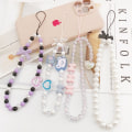 Miniatyrbillede 2 af 8: e Bear Bowknot Mobile Rope Nøglering Lanyard Håndsnor Telefon B A1