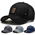 Miniatyrbild 2 av 8: Summer Men Mesh Baseball Cap Solhatt utomhus Sommar Andas M Light gray 56-60cm