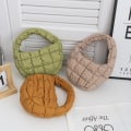 Miniatyrbild 6 av 8: Mode Mini Puffer Tote Bag Elegant telefonväska Key Pouch Simp A7