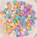 Pikkukuva 1 / 8: 50 kpl 3D Mini Flower Flatback Resin tarvikkeet Tee-se-itse askartelupuhelin 01