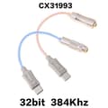 Miniatyrbillede 2 af 8: CX31993 DAC Type C til 3.5MM Lydadapter Hovedtelefonadapter 32b Blue