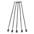 Miniatyrbillede 4 af 8: 5 STK 4Pin PWM CPU Fan Wire Connector Adapter Computer Fan Exten