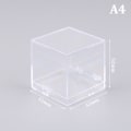 Miniatyrbilde 1 av 8: 1 stk. Oppbevaringsbokslokk Gemstone Display Mynt Clear Container Spes A4