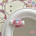 Miniatyrbillede 1 af 8: 1 STK/6 STK tegneserie Candy Barrettes Mini Resin Hårnål til piger C A2