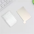 Miniatyrbilde 1 av 5: Bærbart mini rustfritt stål uknuselig makeup lommespeil Silver