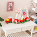 Miniatyrbild 7 av 8: 1:12 Dockhus Miniatyr Jul Snowflake Tågvagnar Till Green