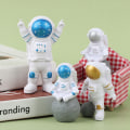 Pikkukuva 2 / 5: 3 kpl Universe Rocket Astronaut Happy Birthday -kirjekoristeita Silver