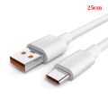 Miniatyrbillede 1 af 5: 7A 100W Type C USB-kabel Superhurtigt ladekabel 25cm
