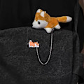 Pikkukuva 4 / 8: Husky Pehmo Doll Rintaneula Sarjakuva Eläin Rintaneulat Rintanappi rintaneula 1
