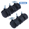 Miniatyrbillede 3 af 8: 1 par 1,5 tommer universalhjul drejelige hjul rullestol C 1Pair