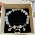 Miniatyrbilde 1 av 8: e Cat Bells Love Pendant Beaded Armbånd Mote Søt Armbånd A1