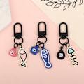 Pikkukuva 2 / 8: Luova sarjakuva Little Fish avaimenperä Kawaii Fish Bone avaimenperä A3