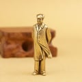 Miniatyrbilde 2 av 6: Kobberstatue Samlerbart messingskåret Mao Zedong-formann Mao