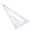 Miniatyrbild 3 av 5: Multifunktions linjal i triangulär skala Mät Plast Dressmaki Triangle Ruler
