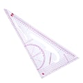 Miniatyrbillede 3 af 5: Multifunktions trekantet lineal Mål Plast Dressmaki Triangle Ruler