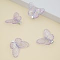 Miniatyrbillede 2 af 7: Lilla Butterfly Hårnåle Pige Hårspænder Hårspænder Damer Søde