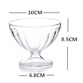 Miniatyrbillede 1 af 8: 250 ml salatskål til Dessert Mill Shake Goblet Glas præget I Clear