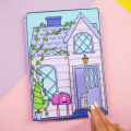 Pikkukuva 7 / 7: e Hiljainen kirja Tyttöjen pukeutumistarra Käsintehdyt DIY Puzzle Lelut Mat