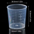 Miniatyrbild 8 av 8: 20st 30ml Plast Graduated Mätkopp Vätskebehållare Epo