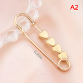 Miniatyrbild 1 av 5: Justering Justerbar Gold Brosch Heart Star Fasta kläder Wais A2
