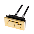 Pikkukuva 1 / 5: Dual Flush Toilet Tank Gold 48mm/58mm Button Pyöreä muotoinen wc square