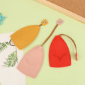 Miniatyrbillede 6 af 8: 1 stk Christmas Elk nøgleboks Udtræk nøglepunge PU lædernøgle C Orange