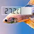 Miniatyrbilde 2 av 8: Akvarium termometer Elektronisk LCD Digital fisketank fisketank Gold