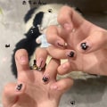 Miniatyrbillede 3 af 8: e Cat Animals Graffiti Nail Sticker Shape Paintings Enhancement White