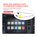 Miniatyrbillede 1 af 8: Trådløs CarPlay Ai Box Strømkabel Topunktslinje Forhindrer hvile