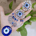 Miniatyrbillede 6 af 9: Wind Chimes Tyrkiet Evil Eye vedhæng Drop-shaped