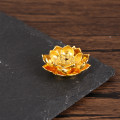 Miniatyrbillede 3 af 8: 1 Stk Alloy Small Lotus Mountain Hollow Out røgelsespindbrænder D