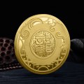 Miniatyrbillede 6 af 8: Dragon Comemorative Coin 2024 Dragon Zodiac Gold Coin Birthda Gold