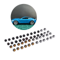 Miniatyrbild 3 av 8: 1 Set 1/64 modellbilhjul med gummidäck Modifierade delar Ve B33 10Claws Gold