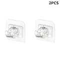 Pikkukuva 1 / 6: Säädettävä verhotangon pidike itseliimautuva puristinkoukku Wal 2PCS