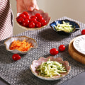 Miniatyrbilde 3 av 8: 1 Stk Keramisk Smaksfat Blomsterform Porselensnøttefat Liten N9