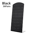 Miniatyrbilde 1 av 8: 48/72 hull kreative smykker øredobber studs display stativ Black 18X8.8cm
