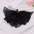 Miniatyrbillede 1 af 8: Høj hestehale Hair Grip Clip Chiffon Sløjfe Banan Clip Kvinde Cli A1