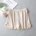 Miniatyrbild 1 av 5: Kvinnor Vår Sommar Samma färg Sida Spets Säkerhetsshorts Byxor Sw Nude
