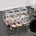 Miniatyrbillede 4 af 8: Desktop Skuffe Organizer Mini Skuffer Plast Skrivebord Craft Opbevaring 9 grid