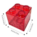 Miniatyrbillede 1 af 5: s Shape Coin Box Kid Money Bank Stabelbar opbevaringsboks legetøj Red