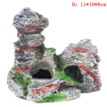 Pikkukuva 1 / 8: Mountain View Aquarium Rock Cave Tree Bridge -akvaarioornamentti D