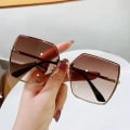 Pikkukuva 7 / 7: Vintage aurinkolasit naisille New Trend Large Frame Gradient Col A1